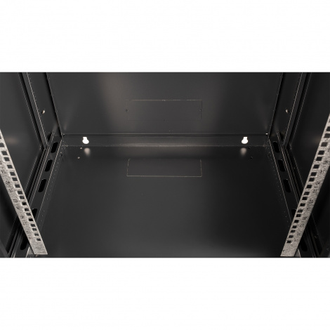 Шкаф 19" телекоммуникационный настенный,  18U 901x600х450 мм, дверь перфорация, черный